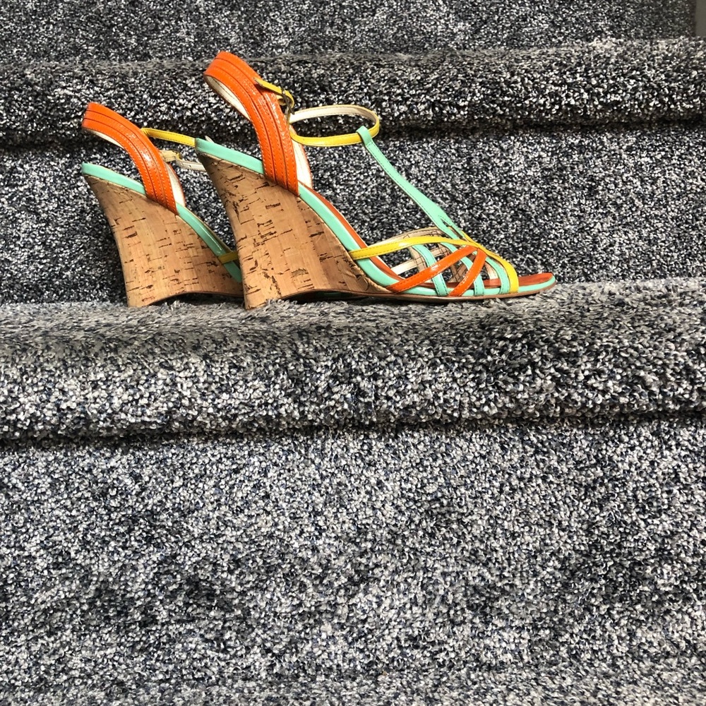 Steve Madden Multi Color Wedge Sandal
